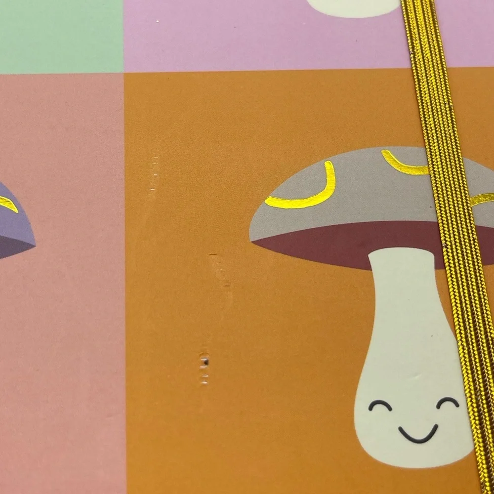 Mega Spiral Hot Stamp Notebook, Mushroom Notes, 11.25
